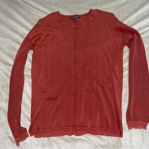 Dear John American Classic Raw Edge Seam Bold Sienna Sweater